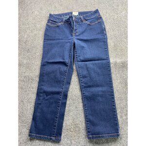 St. John's Bay Classic Jeans Women's 4‎ Blue Capri 30x22 Beach Summer Causal